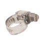 Schlauchschelle aus Edelstahl, 10-15 mm, für sichere Schlauchverbindungen.