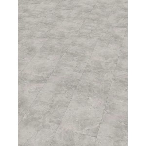 Grauer Klebe-Vinylboden Fliese XL Adriano Concrete in Beton-Optik. Moderner, robuster Vinylboden für Renovierungen.