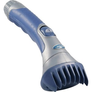 Planet Spa Waterwand Kartuschenreiniger für Whirlpools, Filterbürste in Blau/Grau.