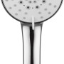 baliv Handbrause HBR-110.190, verchromt und weiß, mit Antikalknoppen.