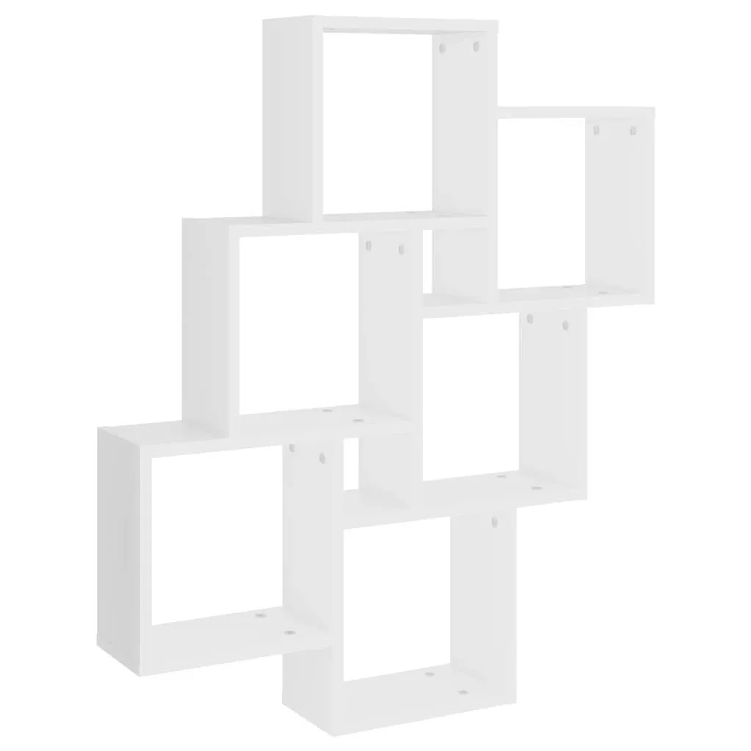 vidaXL Würfelregal Weiß 78x15x93 cm Holzwerkstoff 807169