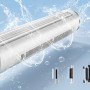 Midea Turmventilator MFZ402R0BPW (103 cm) unter Wasser, verschiedene Ansichten des Ventilators.