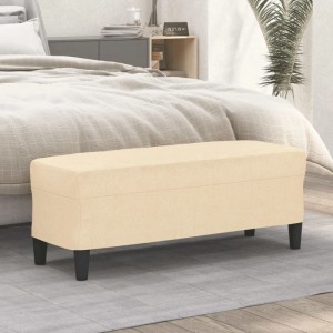 vidaXL Sitzbank Creme 100x35x41 cm Stoff 349409