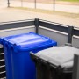 Westmann Mülltonnenverkleidung Planum für 2 Tonnen (240 l), anthrazit/grau.