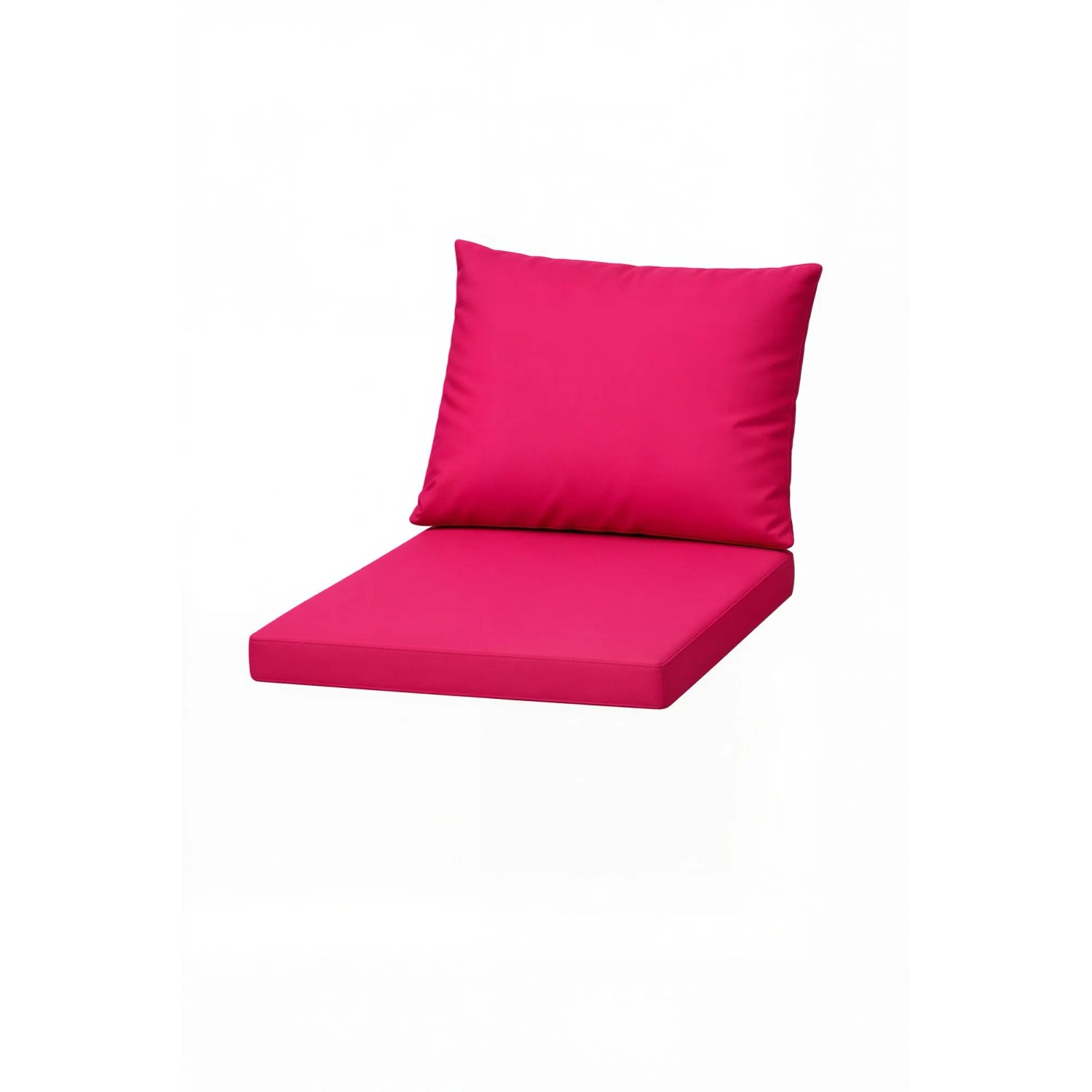 Setgarden Mix 2er Set Sitzkissen Für Polyrattan Sessel 50x52x7 Sitz + 50x56 cm Rückenlehne 1tlg Rose