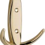 Glänzender Messing Wandhaken 1281 für Bad und Flur.