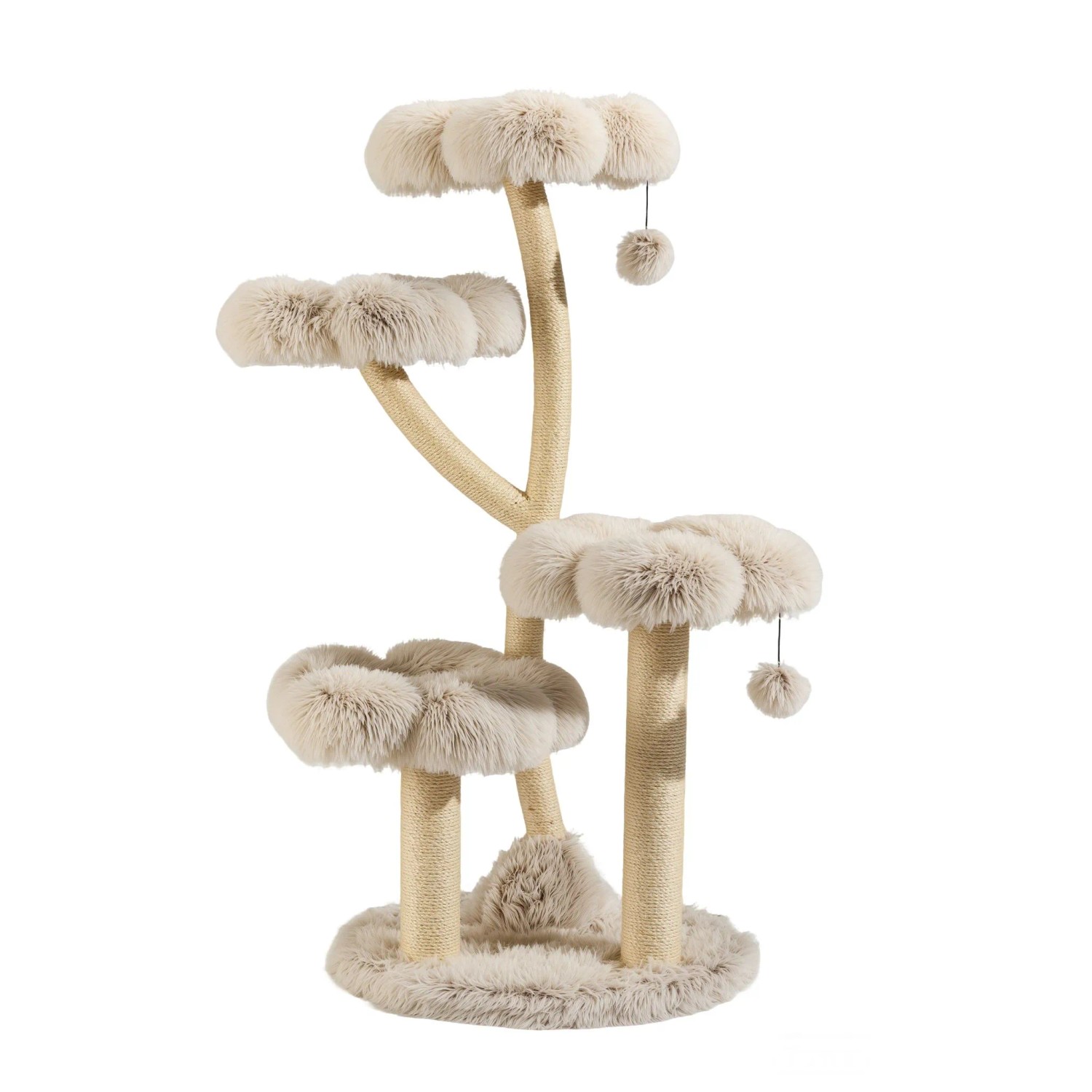 Fudajo Designer Kratzbaum 123Cm Katzenkratzbaum Kratzmöbel Katzenbaum Katze