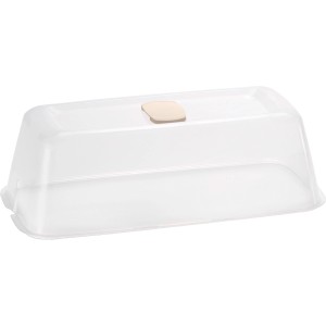 Romberg Anzuchtshaube M in Creme: Transparente Haube für Pflanzenanzucht mit beigem Drehregler.