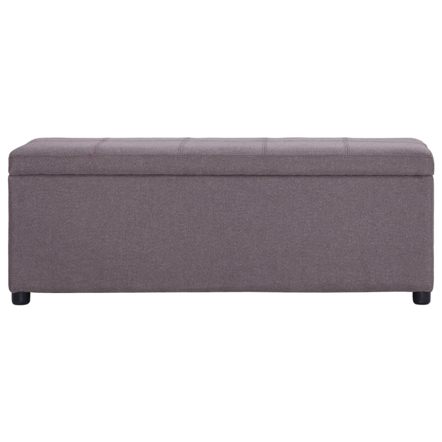 Bank Mit Staufach 116 Cm Taupe Polyester günstig online kaufen