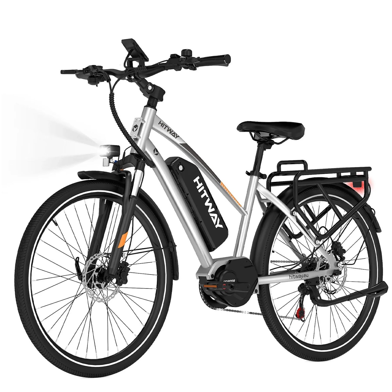HITWAY E-Bike BK-U1 27,5 Zoll 13Ah Akku Reichweite 120-130KM 250W 7-Gang APP NFC