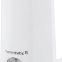 Weißer Homematic IP Lichtsensor für außen, kompakt, mit Logo und transparentem Sensorbereich. Für Hausautomation.