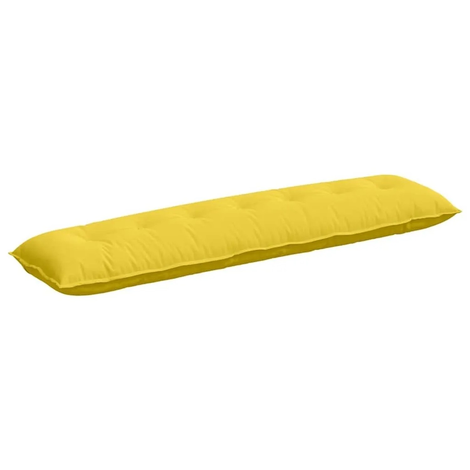 vidaXL Rückenkissen Helles Gelb 140 x 19 x 50 cm Stoff 42014839
