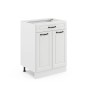 Vicco Küchenunterschrank R-Line, weiß im Landhausstil, 60 cm breit, mit Schublade, ohne Arbeitsplatte.