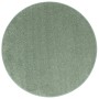 Runder, mintgrüner Hochflor Teppich (200cm) von Snapstyle, geeignet für Fußbodenheizung.