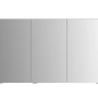 Sieper Spiegelschrank SPS-KHX 120, 120 cm breit, Holzdekor Dunkel mit drei Spiegeltüren.