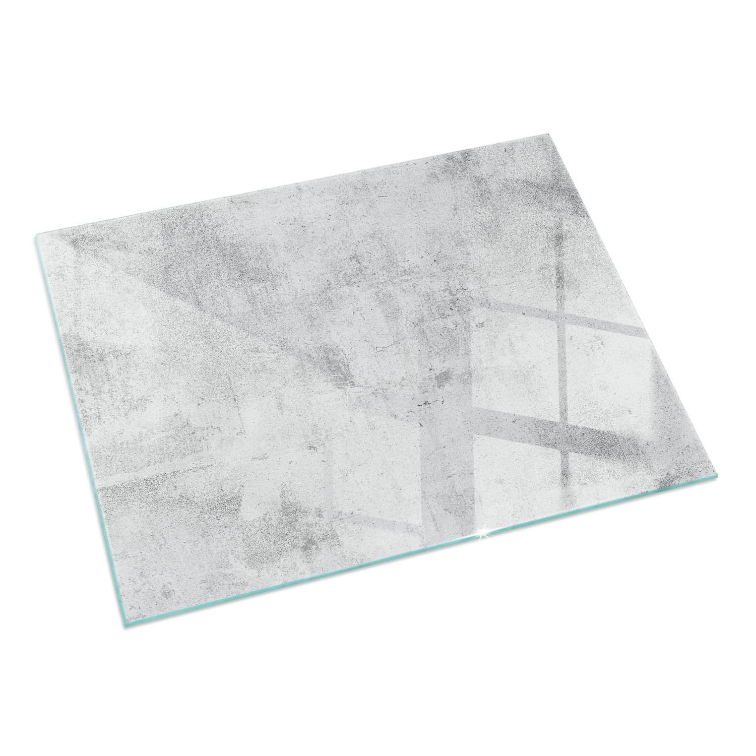 Tulup Glasplatte für Kamin Rohbetonstruktur Glasplatte unter Kaminöfen Rech günstig online kaufen