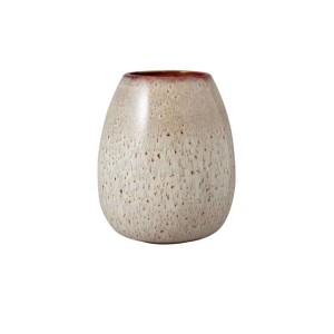 Beige Vase Lave Home Drop von like. by Villeroy & Boch, 17,4 cm hoch.