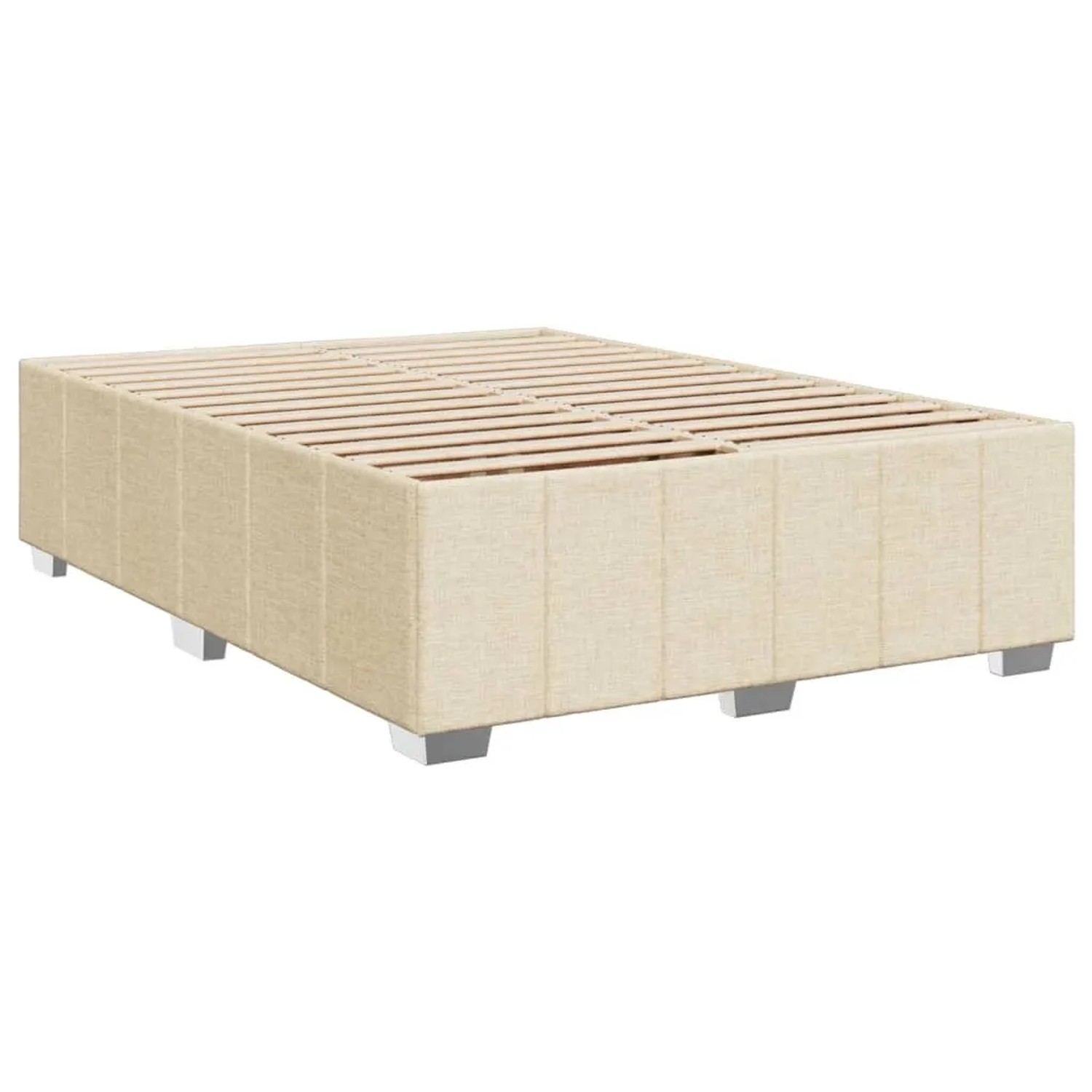vidaXL Bettgestell Ohne Matratze Creme 140x200 cm Stoff 3284844 günstig online kaufen