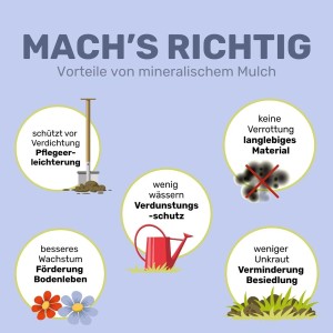 Weco Mineralischer Mulch Diabas 8 - 16 mm Graugrün 25 kg