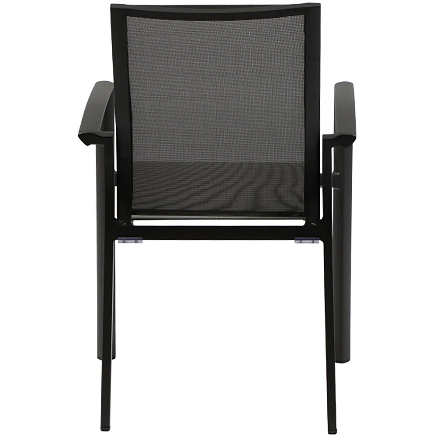 Siena Garden Dining-Set Velia, 5-teilig, mit anthrazitfarbenem Tisch und Stühlen mit grauem Ranotex-Gewebe.