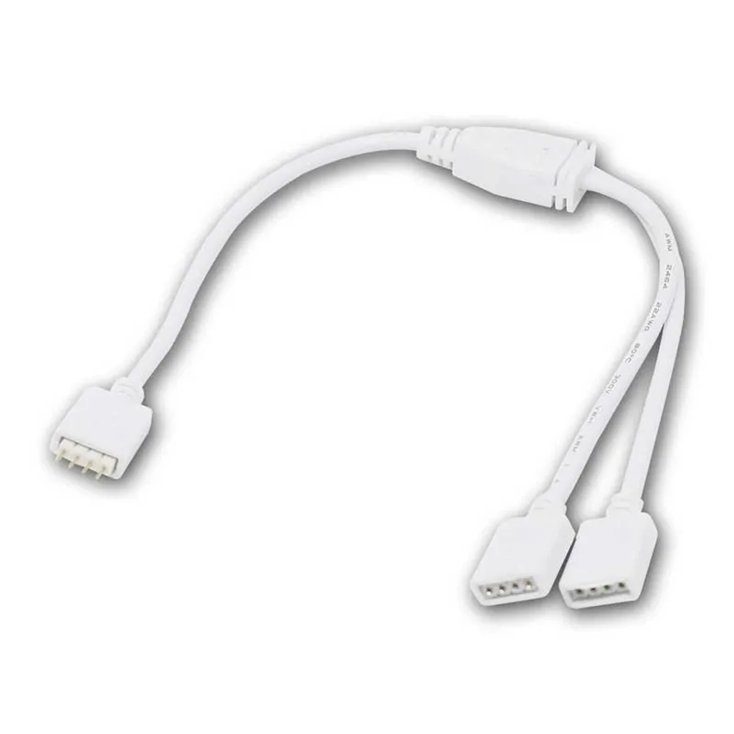 world-trading-net RGB Verteiler 2-fach 4-Pin Weiß