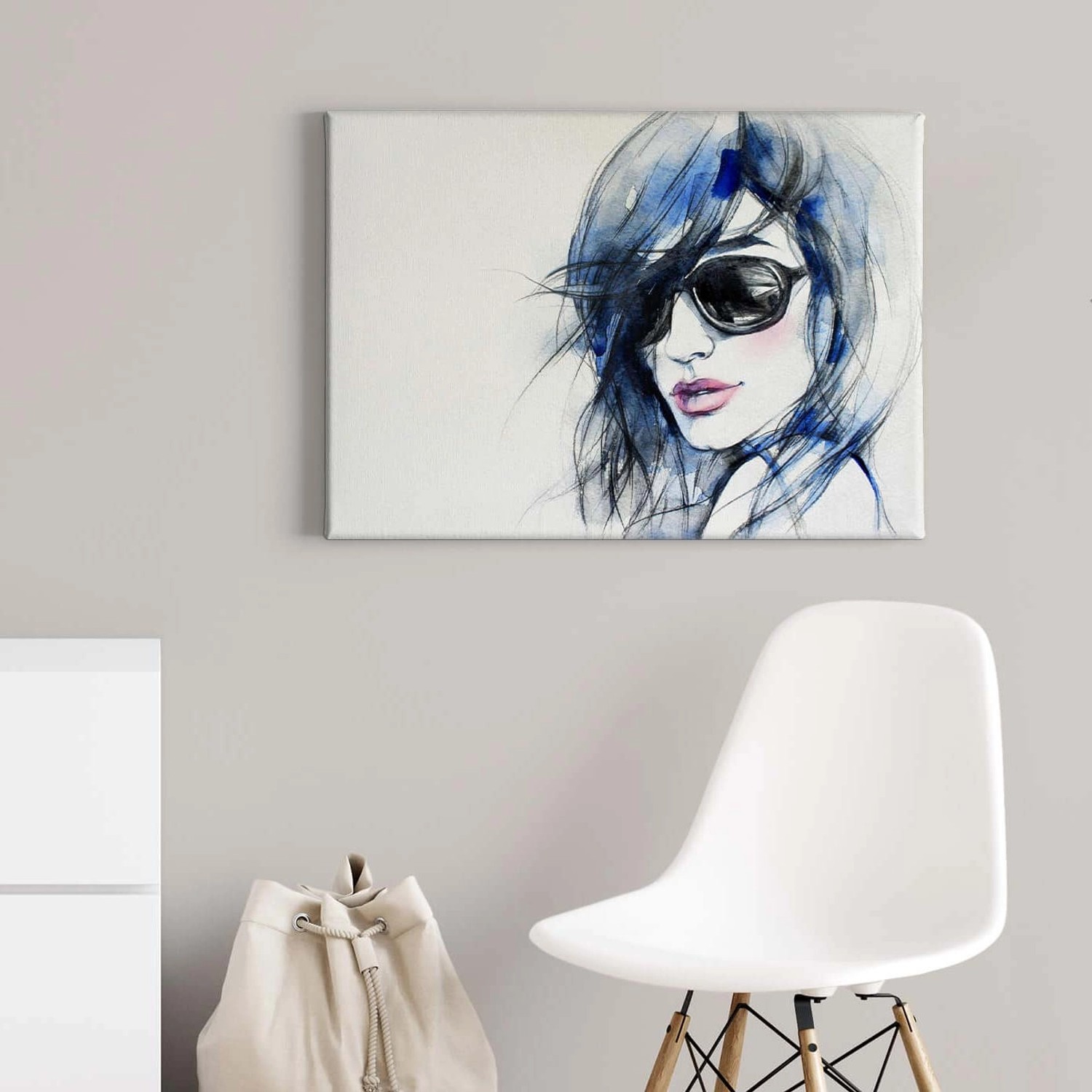 Bricoflor Moderne Kunst Wandbild In Aquarell Optik Wasserfarben Bild Auf Le günstig online kaufen