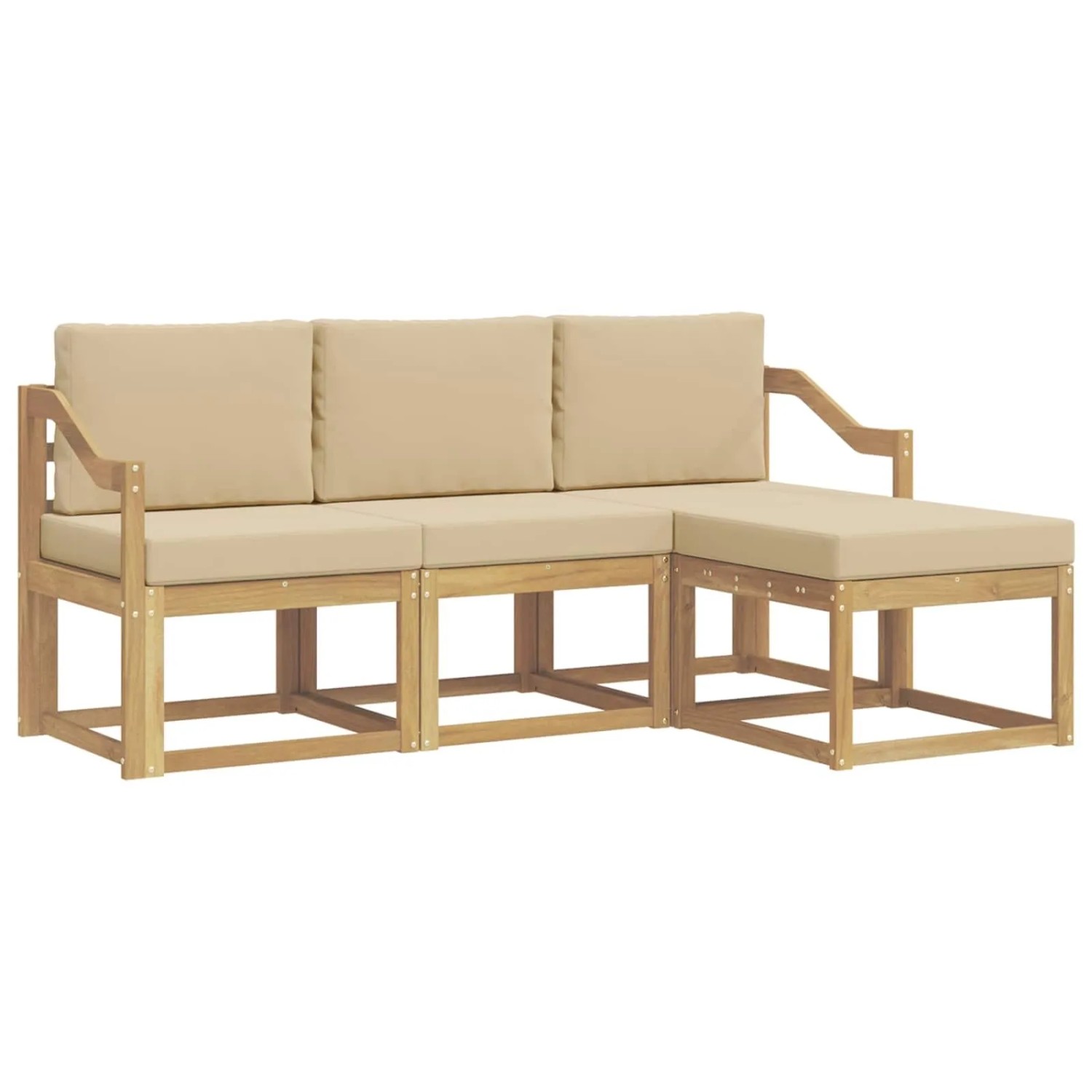 vidaXL Outdoor-Sofagarnitur 4-Tlg 3387472