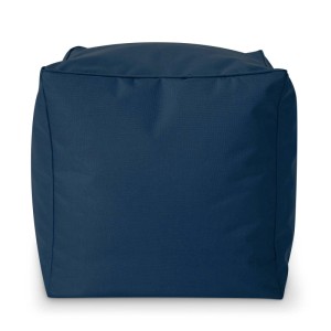 Green Bean Sitzhocker Cube 40 x 40 x 40 cm Wetterfest Waschbarer Bezug Dunkelblau