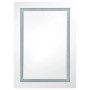 vidaXL LED-Spiegelschrank fürs Bad Grau 50x13x70 cm 326490_4