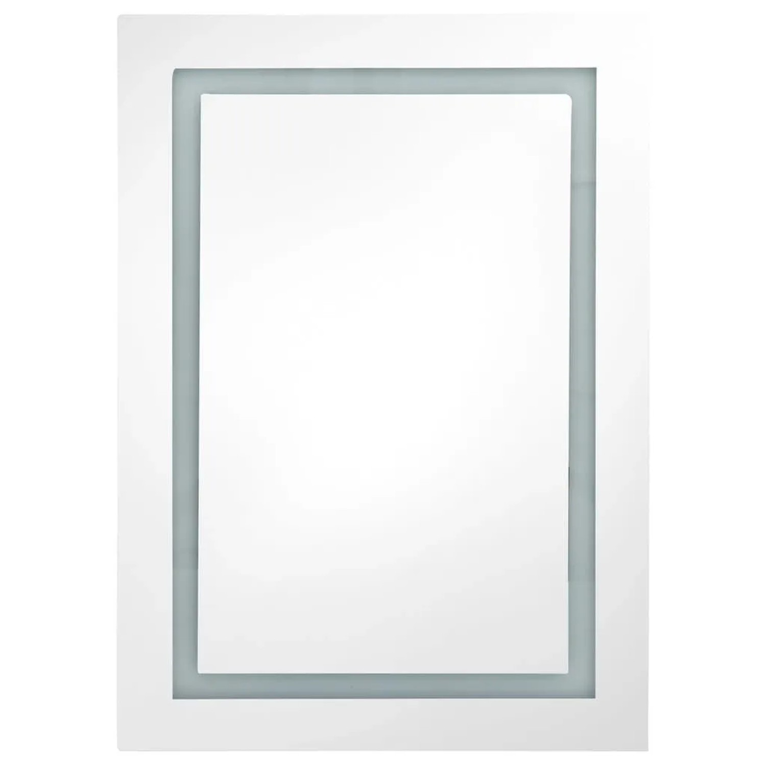 vidaXL LED-Spiegelschrank fürs Bad Grau 50x13x70 cm 326490_4