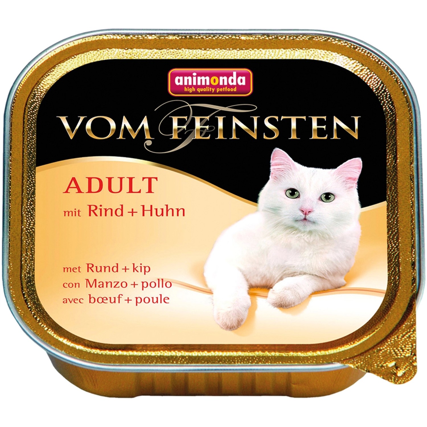 Vom Feinsten Katzen-Nassfutter Adult Rind und Huhn 100 g