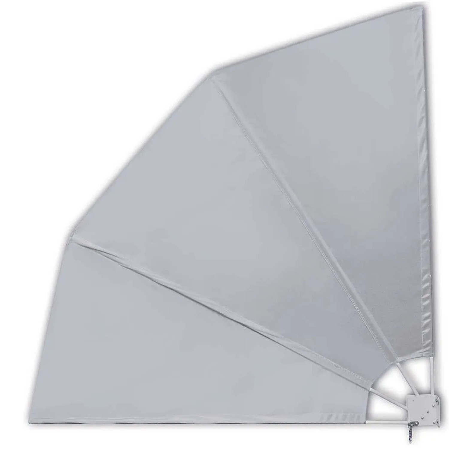 vidaXL Faltbarer Balkonfächer Grau 210×210 cm 41573