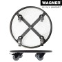 Wagner Design Pflanzenroller GH 7017, Ø 38cm, schwarz-weiß, mit Rollen und Feststellern.