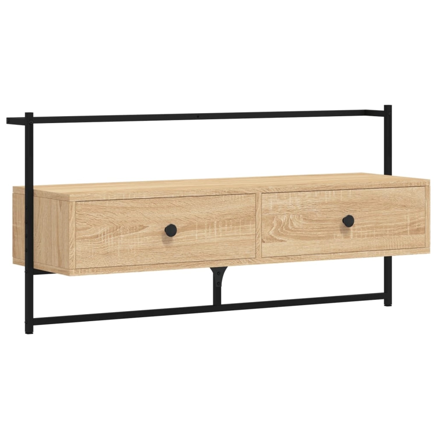 VidaXL TV-Wandschrank Sonoma-Eiche 100,5x30x51 cm Holzwerkstoff günstig online kaufen