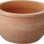 Runder Pflanztopf aus Terrakotta, 20x20x12,2 cm, für Garten und Haus.