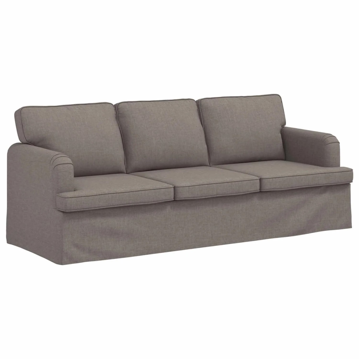 vidaXL Sofa Taupe 201 x 80 x 85 cm Stoff 42024501