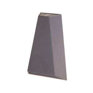 Lucande LED Wandleuchte Außen Jendrik 9616004 Spritzwassergeschützt Modern in Schwarz aus Aluminium 2-flammig