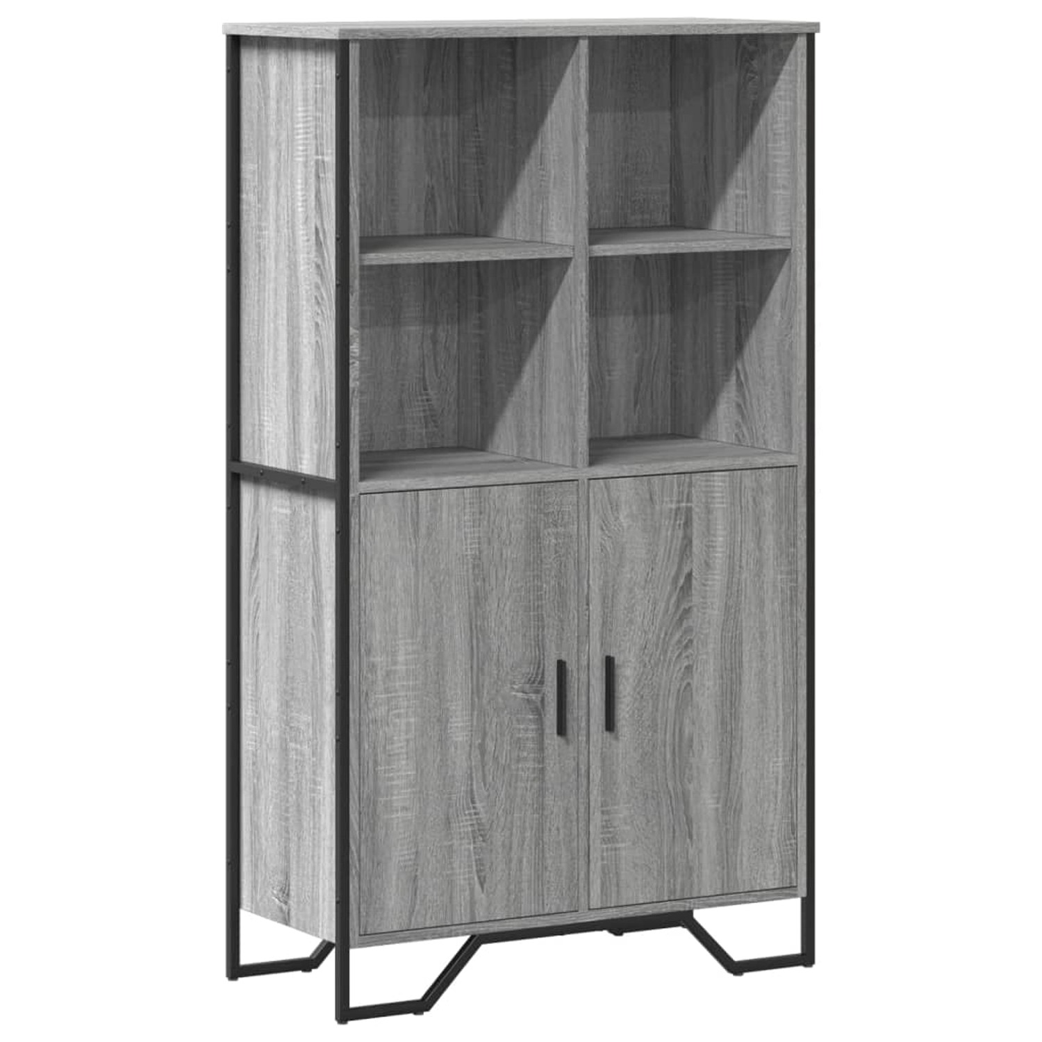 vidaXL Highboard Grau Sonoma 79,5x35,5x137,5 cm Holzwerkstoff 3295310 günstig online kaufen
