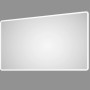 DSK Design LED-Lichtspiegel Silver Rio, 120x70 cm. Rechteckiger Badspiegel mit umlaufender LED-Beleuchtung.