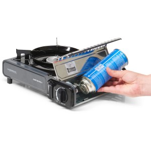 Campingaz Gaskocher mit eingesetzter CP 250 Kartusche, 220g.
