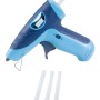 Pebaro kabellose Heißklebepistole in Blau mit Klebesticks für kreatives Gestalten.