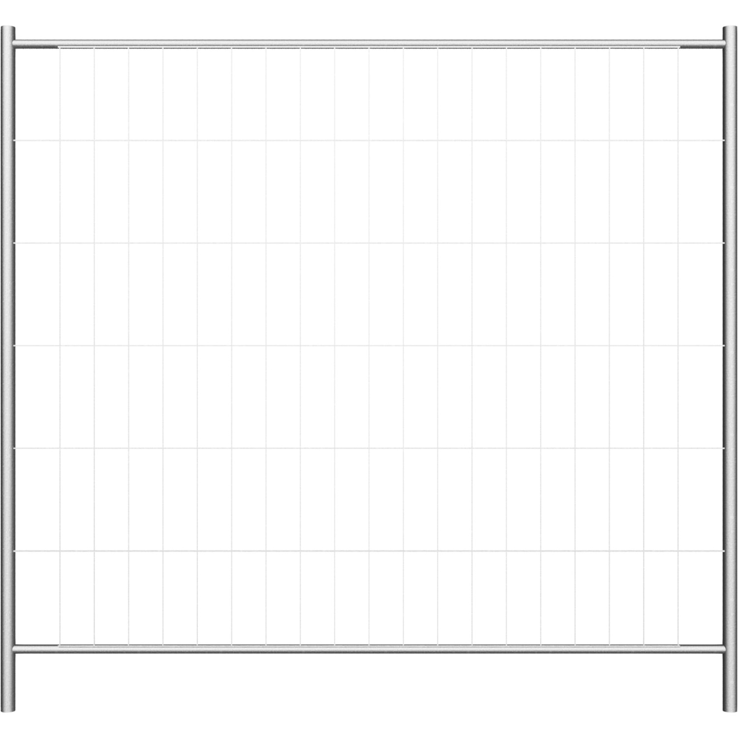 Mobilzaun Profi, feuerverzinkt, 2,2x2m, ohne Haken/Ösen. Robuster Bauzaun für Baustellen.