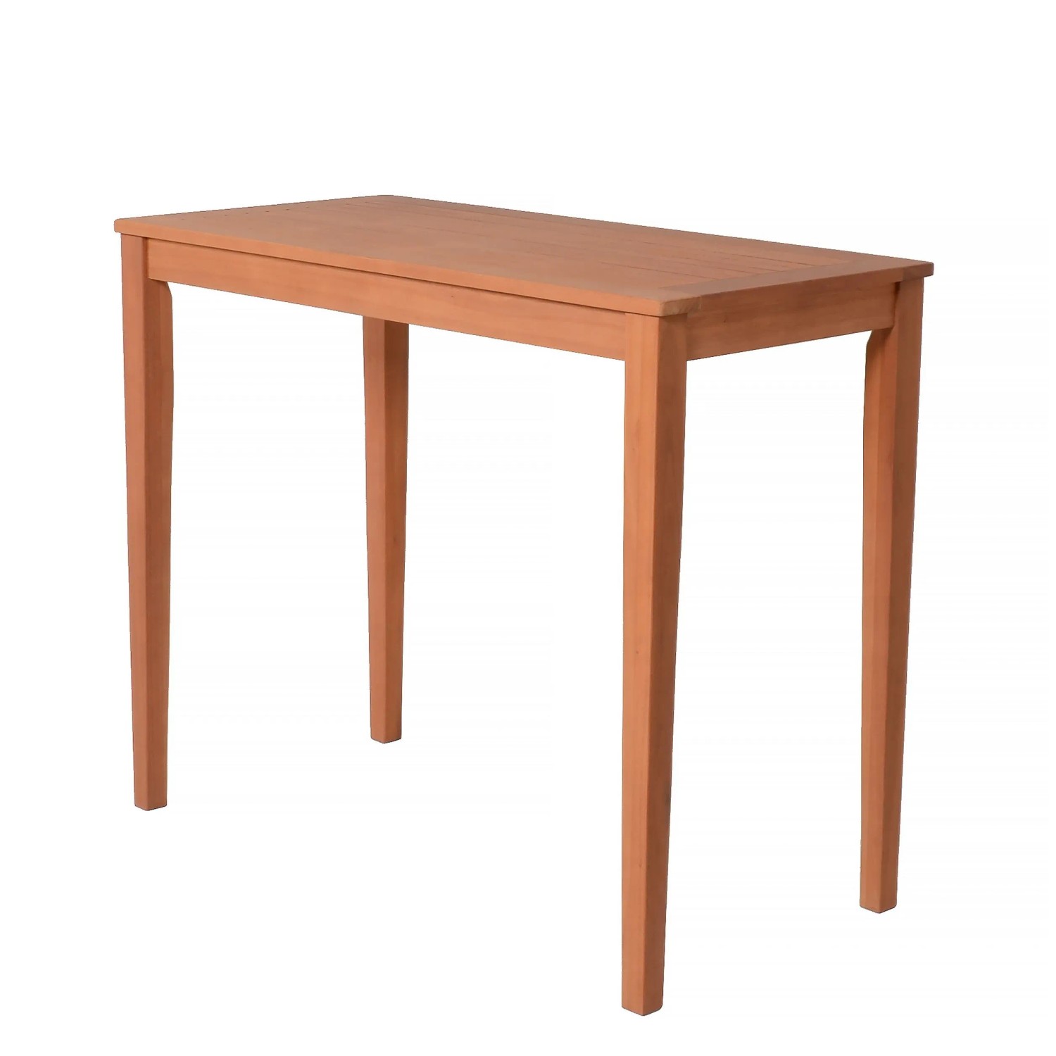 DELUKE Bartisch aus Eukalyptusholz, Teil eines 5-teiligen Barsets.