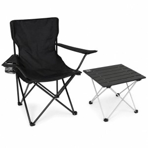 BigDean Campingstuhl Mit Tisch Set Klappbar Campingstuhl Faltbar Angelstuhl Campingtisch Camping Set