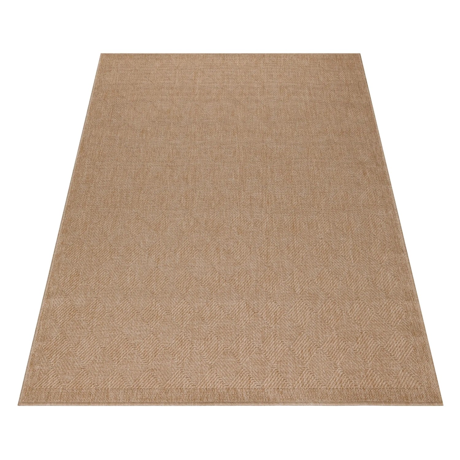 Beiger Ayyildiz Outdoor-Teppich Dhaka, 80x250 cm, im Vintage-Design für Balkon und Terrasse.