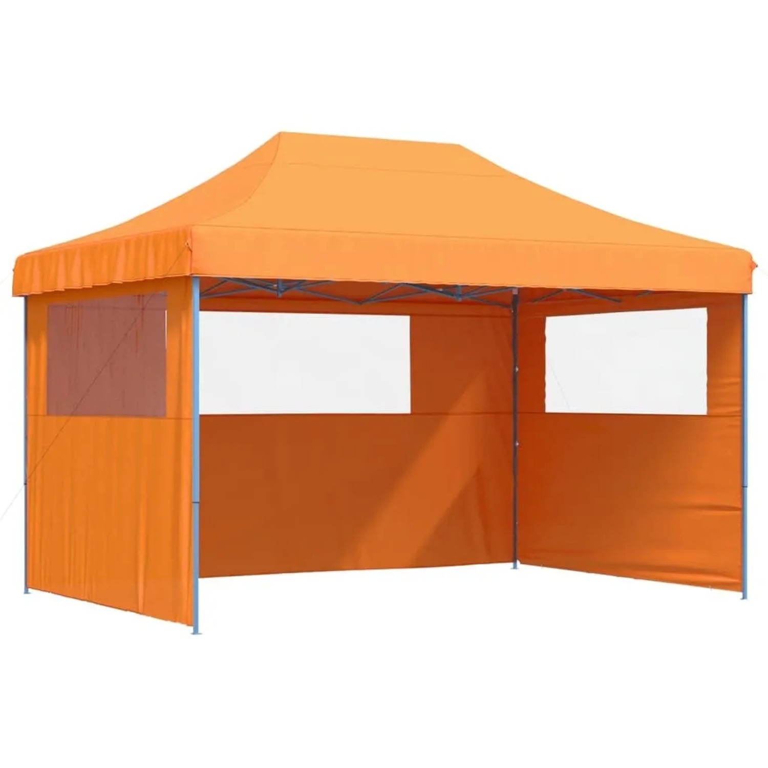 vidaXL Partyzelt Faltbar Pop-Up mit 3 Seitenteilen Orange 4005017