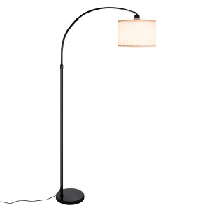 CCLIFE Stehlampe Bogenlampe LED E27 60W Höhenverstellbar 165cm-175cm Beige