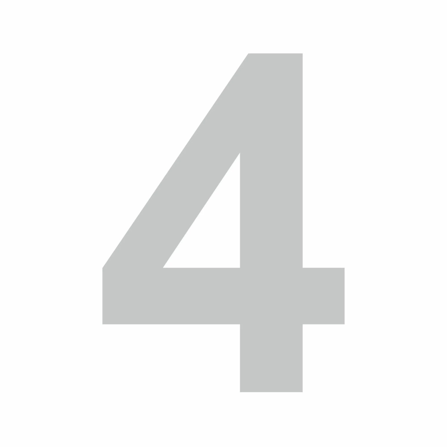 Hermann Schütz Aufkleber 4 Höhe 6 cm Silber