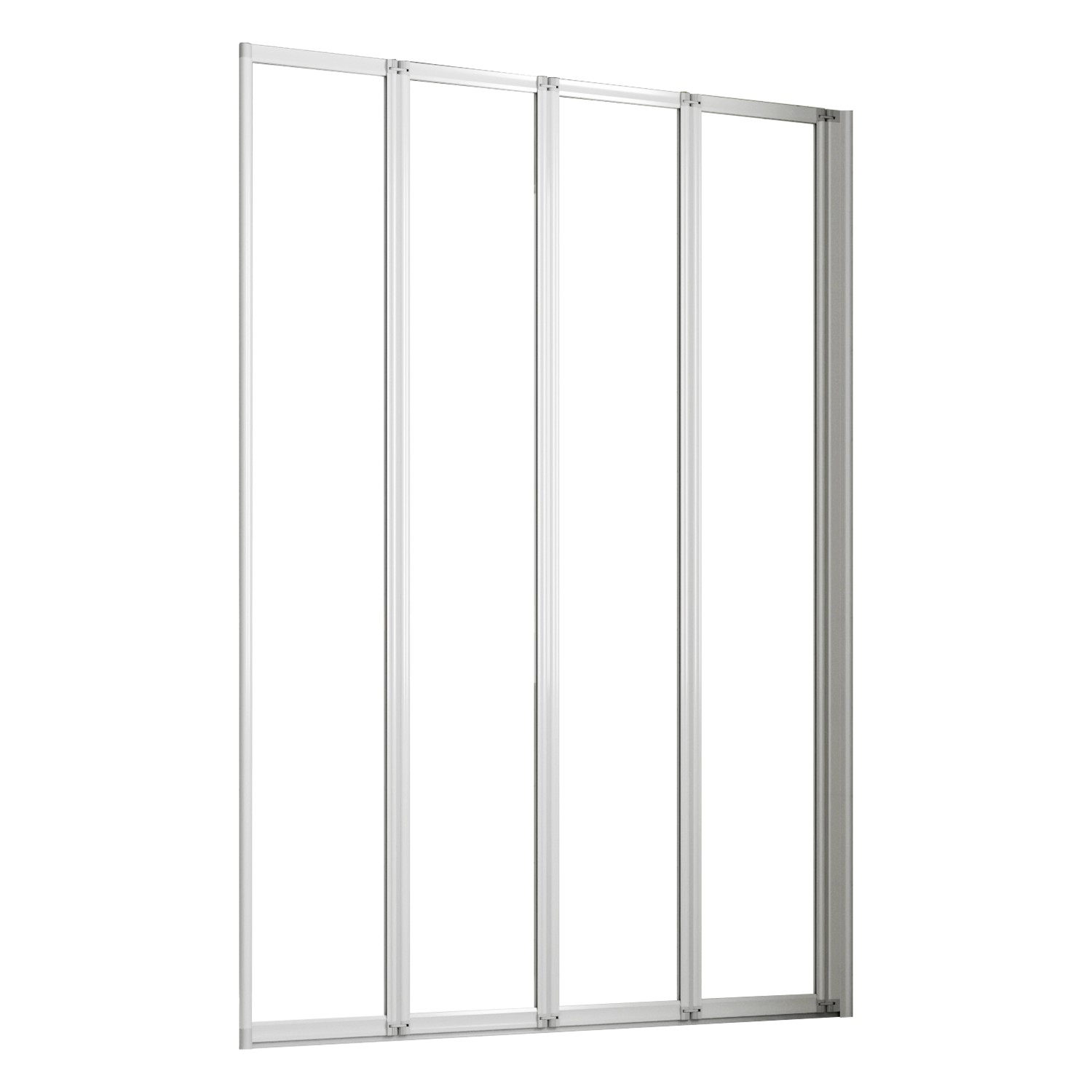 AICA 90x140cm Weiß 4-ftg. Faltbare Badewanneaufsatz 4mm ESG Sicherheitsglas günstig online kaufen