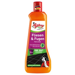 Poliboy Fliesen & Fugen Reiniger, 500ml Flasche für hygienische Reinigung von Fliesen und Fugen.